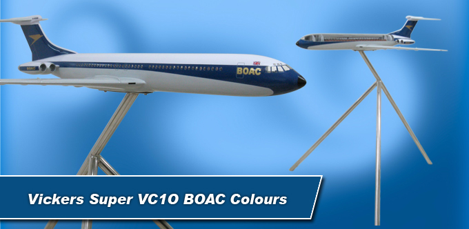 3 Foot Long Vickers Super VC10 BOAC Colours