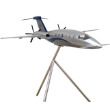 4 Foot Long Piaggio P.180 Avanti Clear Cabin